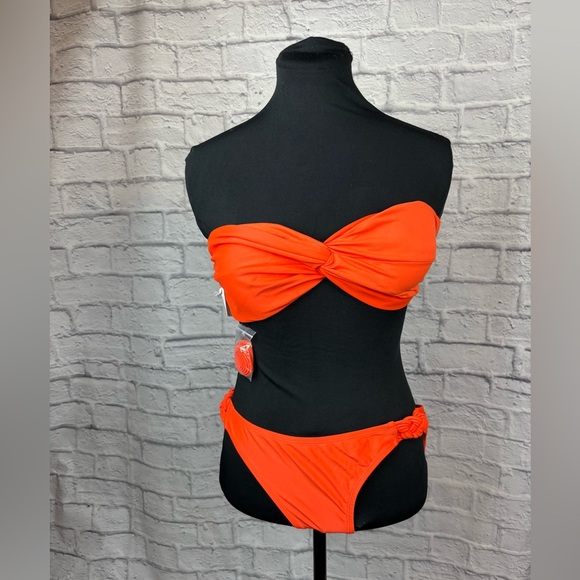 Xhilaration Orange Two-Piece Swimsuit (XL Top, L Bottom) - Picture 2 of 14